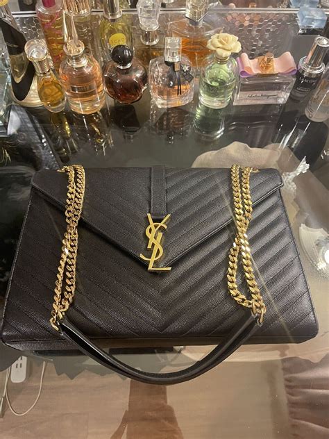 ysl envelope bag unboxing|ysl envelope bag used.